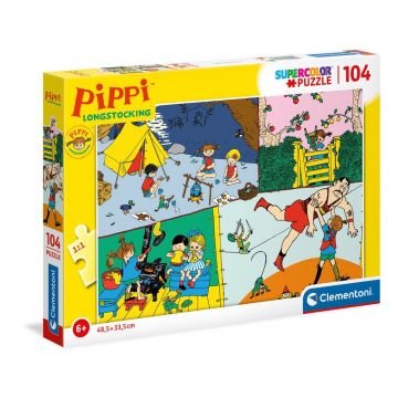 Puzzle 104 piese Clementoni Pippi Longstocking 27517