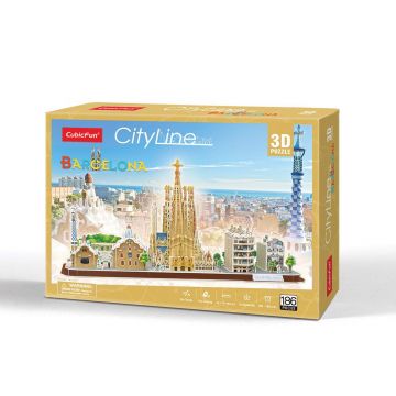 Puzzle 3D Cubic Fun City Line Barcelona