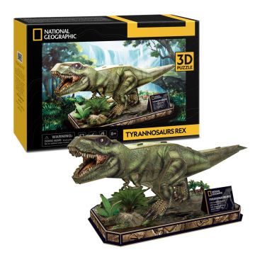 Puzzle 3D Cubic Fun National Geographic T-Rex 52 piese