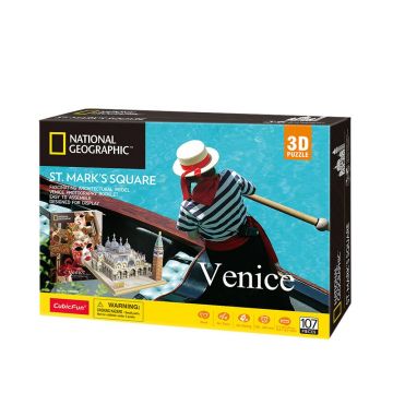 Puzzle 3D Cubic Fun National Geographic Venice St Mark Square