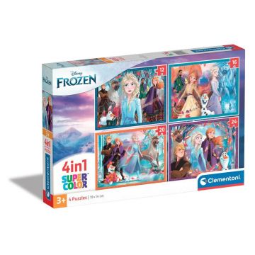 Puzzle 4 in 1 Clementoni Supercolor Frozen 2 21518