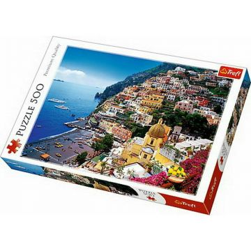 Trefl - Puzzle peisaje Positano Italia , Puzzle Copii, piese 500