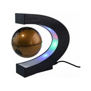 Glob pamantesc levitant in suport LED forma de semicerc Cosmolino MP12854