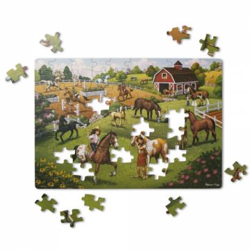 Primul meu puzzle eco din carton Calutii - Melissa Doug