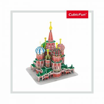 Cubic Fun - Puzzle 3D Catedrala St. Basil (Nivel Mediu 92 Piese)