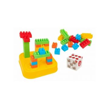 Globo - Cutie cu 40 cuburi plastic multicolore