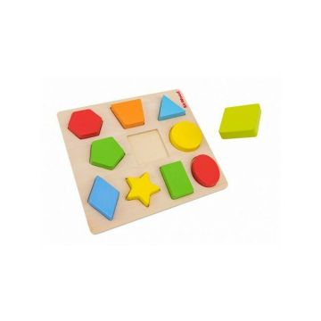 Globo - Puzzle forme geometrice din lemn
