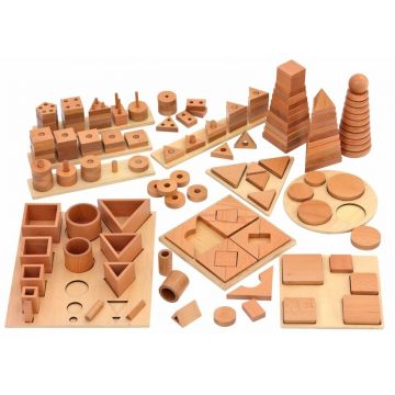 Set sortare Puzzle 12 tipuri din lemn fag