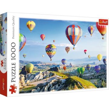 Trefl - Puzzle peisaje Cappadoccia Baloane cu aer cald , Puzzle Adulti, piese 1000, Multicolor