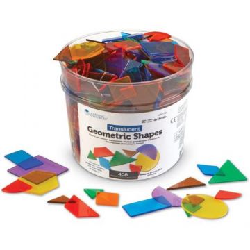 Forme geometrice transparente Learning Resources 408 piese