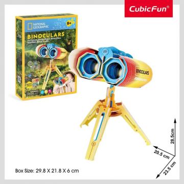 Puzzle 3D Cubic Fun National Geographic Binocular 49 piese