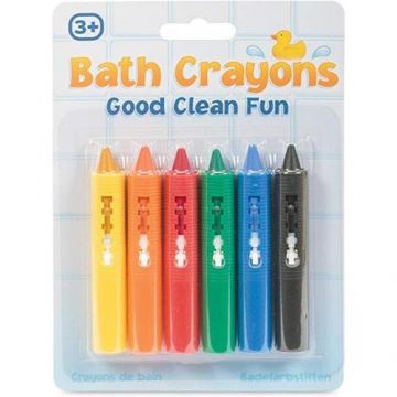 Set jucarii pentru baie Creioane colorate Tobar, 6 piese, 3 ani+