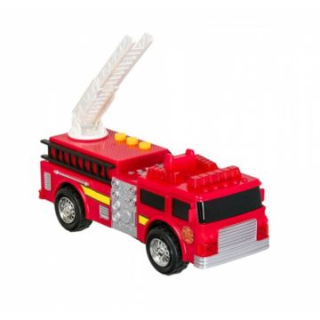 Masina de pompieri cu sunet si lumina, Rosu