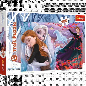 Puzzle carton Together for Forever Frozen II,100 piese,+5 ani