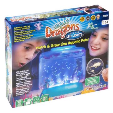 Set educativ STEM - AQUA DRAGONS Habitat Lumea subacvatica - acvariu Deluxe cu LED-uri