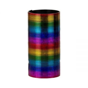 Joc arc curcubeu Magic, spirala Slinky, multicolor, 7 x 15 cm