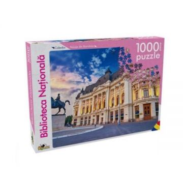 Puzzle 1000 piese Biblioteca Nationala, 7Toys