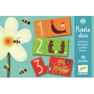 Puzzle duo numere Djeco