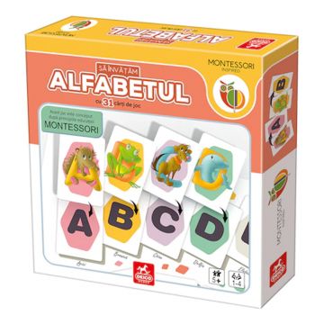 Joc educativ Sa invatam alfabetul, 31 de carti de joc