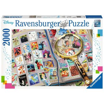 Jucarie Puzzle Ravensburger, Timbre Disney, 2000 piese, Multicolor