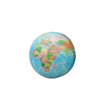 Glob geografic Keycraft, din burete, 6 cm
