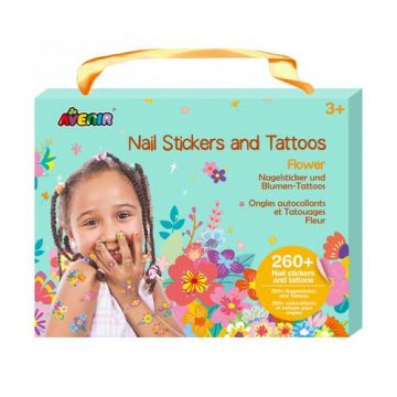 Stickere pentru unghii si tatuaje - Flori, Avenir, 3 ani +