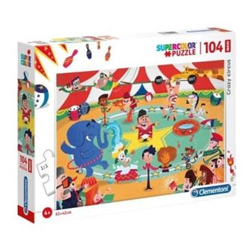 Puzzle supercolor Crazy Circus, 104 piese