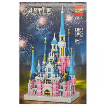 Set de constructie Castel Disney, 1300 piese nano