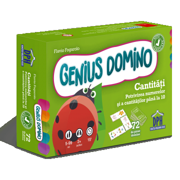 Genius domino - Multimi si numere de la 1 la 10, DPH, 4-5 ani +