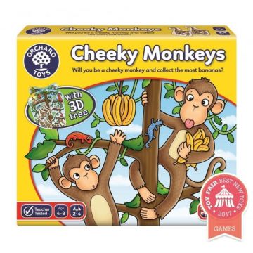 Joc educativ Cheeky Monkeys, Orchard Toys, 4-5 ani +