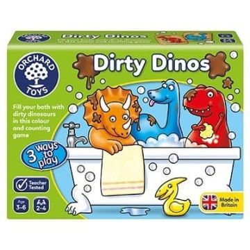 Joc educativ Dinozauri Murdari DIRTY DINOS, Orchard Toys, 2-3 ani +