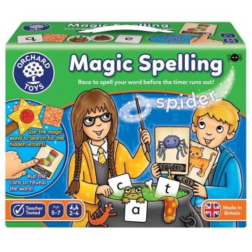 Joc educativ in limba engleza Silabisirea Magica MAGIC SPELLING, Orchard Toys, 4-5 ani +