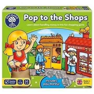 Joc educativ La cumparaturi POP TO THE SHOPS, Orchard Toys, 4-5 ani +