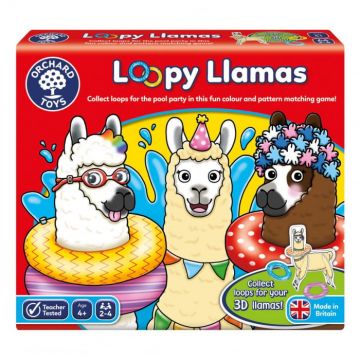 Joc educativ Lame cu colaci LOOPY LLAMAS, Orchard Toys, 4-5 ani +