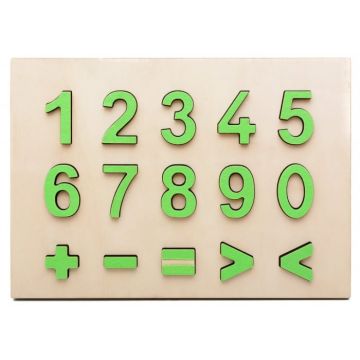 Joc tactil Montessori - Cifrele, +2 ani
