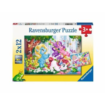Set 2 puzzle pentru copii - Lumea Magica a Unicornilor