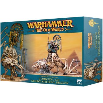 Warhammer: The Old World - Tomb Kings - Necrolith Bone Dragon și călăreț