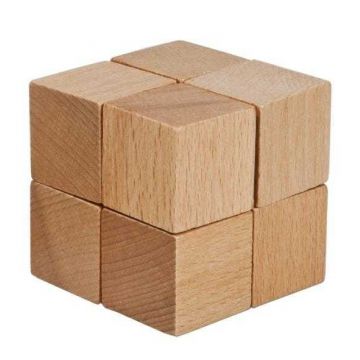 Joc logic IQ din lemn Eight cubes, Fridolin, 8-9 ani +