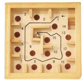 Labirint numerotat cu bila natur, Fridolin, 6-7 ani +