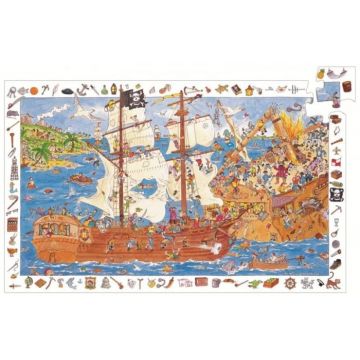 Puzzle observatie Djeco Pirati, 6-7 ani +
