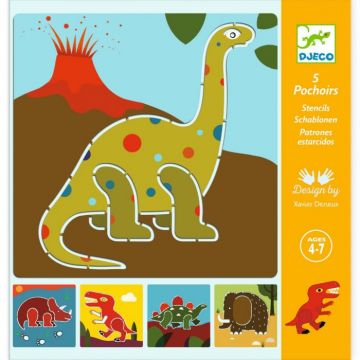 Sabloane Djeco Dinozauri, 2-3 ani +