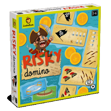 Joc de familie Risky Domino Pirati, Ludattica, 2-5 ani