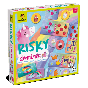 Joc de familie Risky Domino Unicorni, Ludattica, 2-5 ani