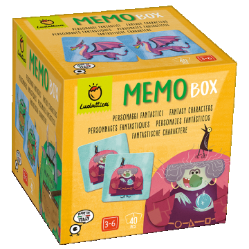Joc de memorie Memobox, Persoanje fantastice, Ludattica, 2-3 ani +