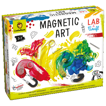 Joc STEAM - Arta cu magneti, Ludattica, 3-7 ani