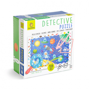 Puzzle Micul Detectiv - Spatiul - NEW, Ludattica, + 5 ani, 108 piese