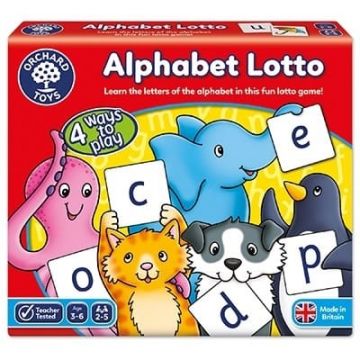 Joc educativ loto in limba engleza Alfabetul ALPHABET LOTTO, Orchard Toys, 2-3 ani +
