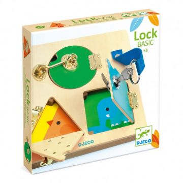 Jucarie educativa Sisteme de inchidere Lock Basic Djeco, 3 ani+