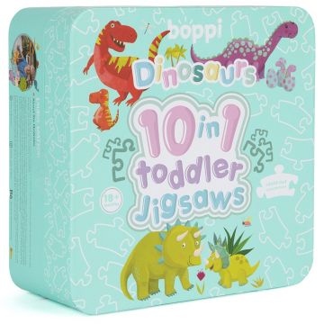 Puzzle progresiv Toddler 10 In 1, Boppi, Dinozauri