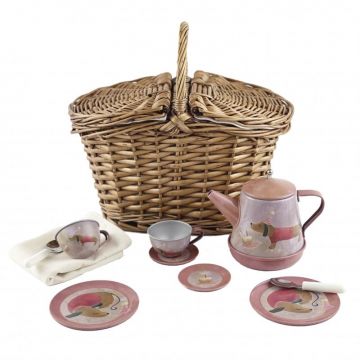 Set pentru ceai in cos picnic, Catelusii muzicali, Egmont Toys